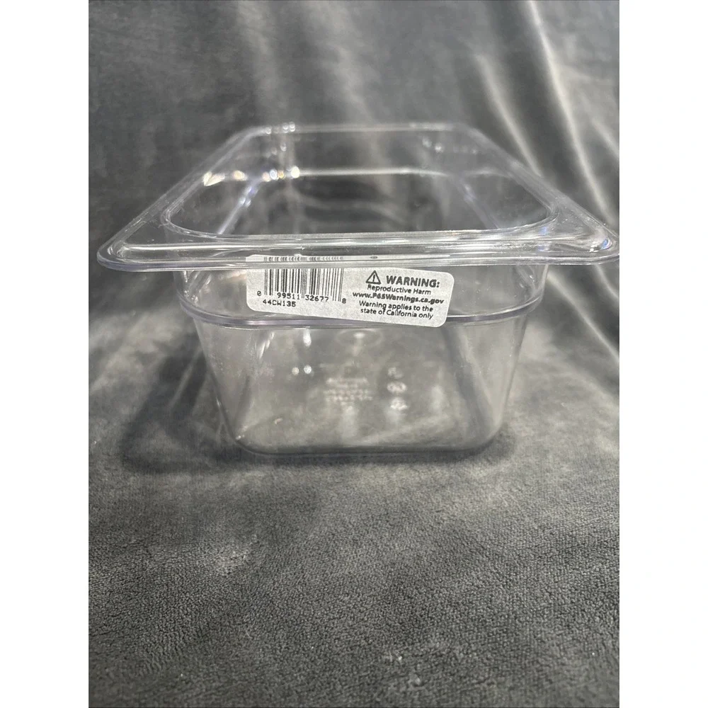 Cambro‎ Camwear 44CW135 Food Pan, 1/4 by 4-Inch, Clear